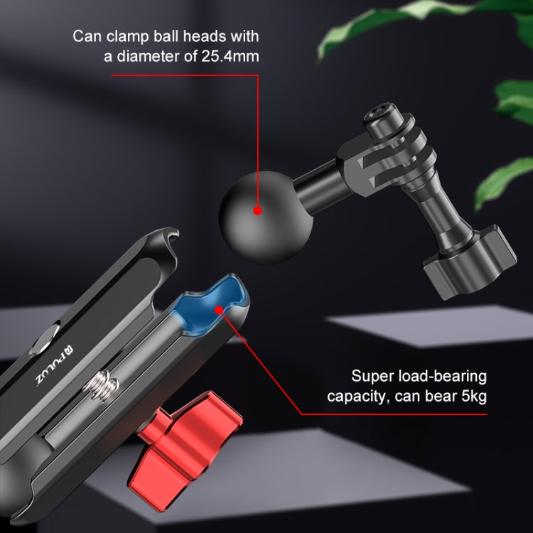 PULUZ Motorcycle Rearview Large Clamp CNC Metal Magic Arm Rod Mount - free shipping - PMC TechLife - Order now!