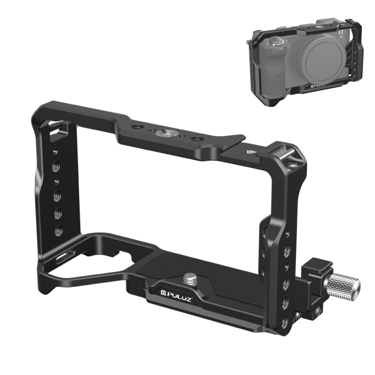 For Sony ILCE-A7CM2 / Alpha 7C II / Alpha 7CR PULUZ Metal Camera Cage Stabilizer Rig (Black) - free shipping - PMC TechLife - Order now!