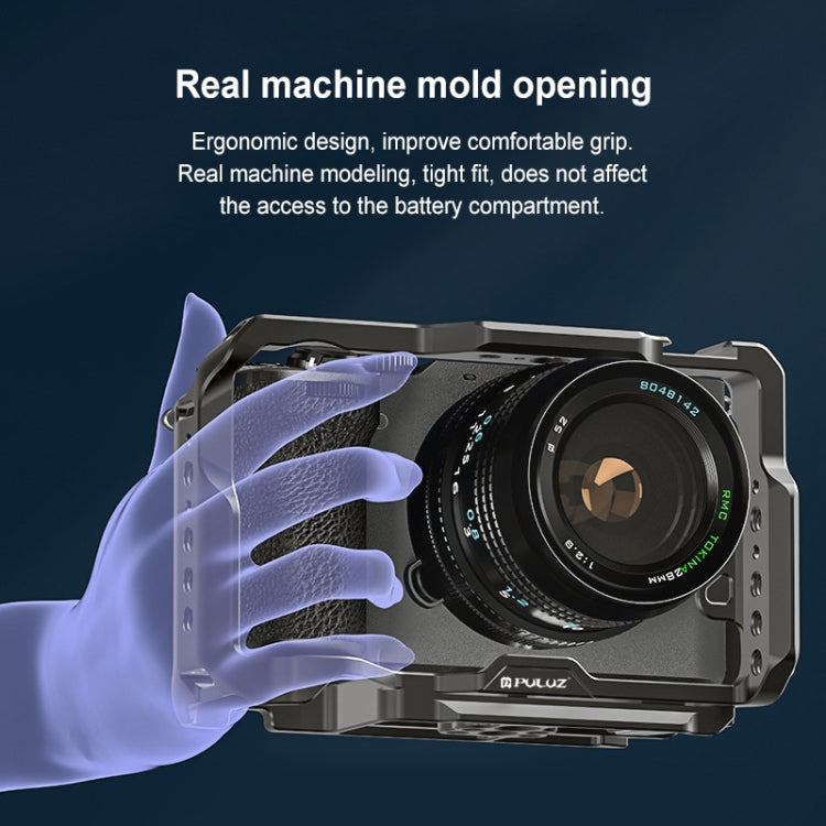 For Sony ILCE-A7CM2 / Alpha 7C II / Alpha 7CR PULUZ Metal Camera Cage Stabilizer Rig (Black) - free shipping - PMC TechLife - Order now!