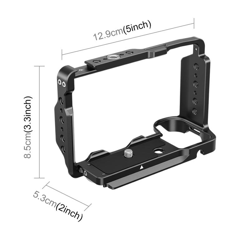 For Sony ZV-E10 II / ZV-E10M2 PULUZ Metal Camera Cage Stabilizer Rig (Black) - free shipping - PMC TechLife - Order now!