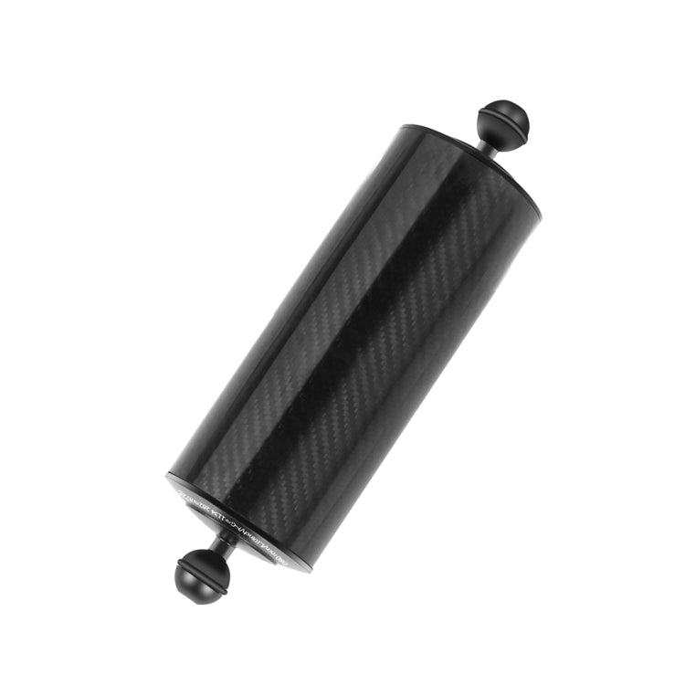 PULUZ 10.82 inch 27.5cm Length 80mm Diameter Dual Balls Carbon Fiber Floating Arm, Ball Diameter: 25mm, Buoyancy: 800g - free shipping - PMC TechLife - Order now!