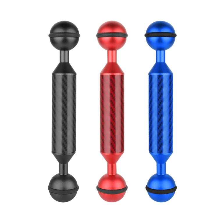PULUZ 5 inch 13cm Length 20.8mm Diameter Dual Balls Carbon Fiber Floating Arm, Ball Diameter: 25mm(Blue) - free shipping - PMC TechLife - Order now!
