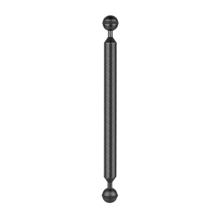 PULUZ 11 inch 28cm Length 20.8mm Diameter Dual Balls Carbon Fiber Floating Arm, Ball Diameter: 25mm(Black) - Diving Accessories by PULUZ | Online Shopping South Africa | PMC TechLife | Buy Now Pay Later Mobicred