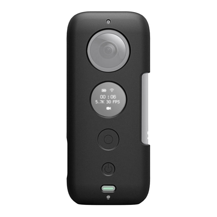 PULUZ Silicone Protective Case with Lens Cover for Insta360 ONE X(Black) - Case & Bags by PULUZ | Online Shopping South Africa | PMC TechLife | Buy Now Pay Later Mobicred
