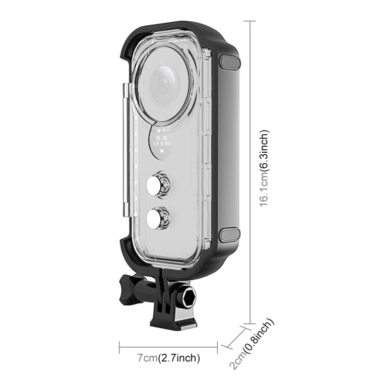 PULUZ 30m Underwater Waterproof Housing Protective Case for Insta360 ONE X, with Buckle Basic Mount & Screw - free shipping - PMC TechLife - Order now!