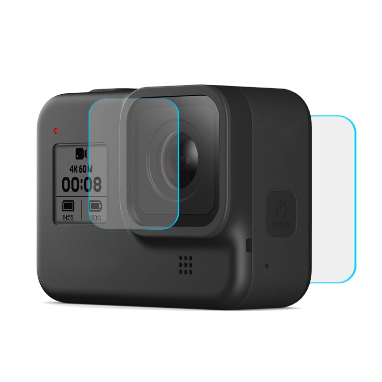 PULUZ for GoPro HERO8 Black Lens + LCD Display 9H 2.5D Tempered Glass Film - Protective Film by PULUZ | Online Shopping South Africa | PMC TechLife | Buy Now Pay Later Mobicred