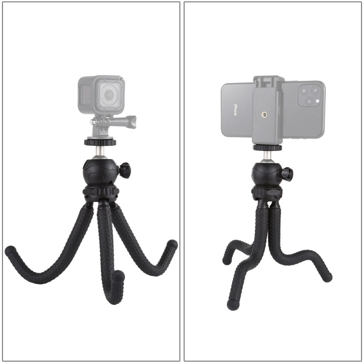 PULUZ Mini Octopus Flexible Tripod Holder with Ball Head for SLR Cameras, GoPro, Cellphone, Size: 25cmx4.5cm - Portable Mini Tripod by PULUZ | Online Shopping South Africa | PMC TechLife | Buy Now Pay Later Mobicred