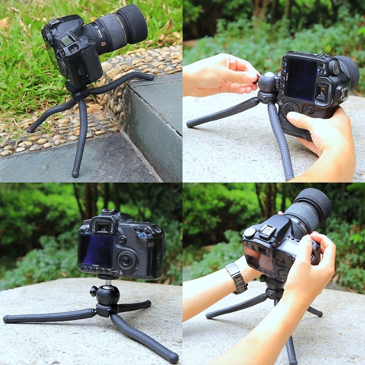 PULUZ Mini Octopus Flexible Tripod Holder with Ball Head for SLR Cameras, GoPro, Cellphone, Size: 25cmx4.5cm - Portable Mini Tripod by PULUZ | Online Shopping South Africa | PMC TechLife | Buy Now Pay Later Mobicred