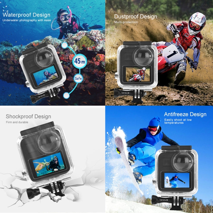 PULUZ 45m Underwater Waterproof Housing Diving Case for GoPro MAX, with Buckle Basic Mount & Screw - Waterproof Cases by PULUZ | Online Shopping South Africa | PMC TechLife | Buy Now Pay Later Mobicred