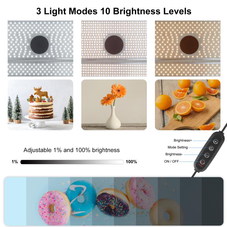 PULUZ Photo Studio Light Box Portable 60 x 40cm Cuboid Photography Studio Tent Kit with 4 Color Backdrops (UK Plug) - free shipping - PMC TechLife - Order now!