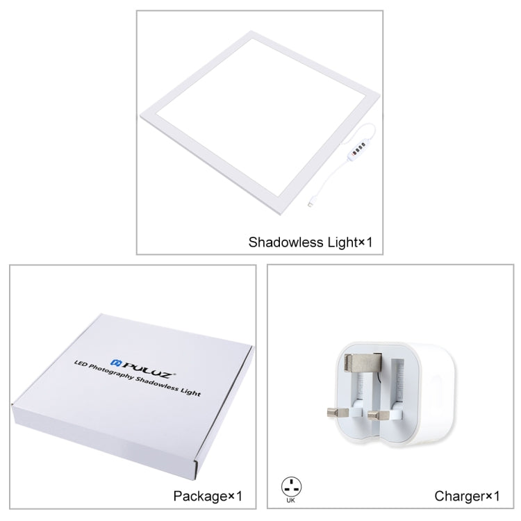 PULUZ 1000LM LED Acrylic No Polar Dimming Shadowless Light Pad with Switch for 40cm Photo Studio Box(UK Plug) - free shipping - PMC TechLife - Order now!