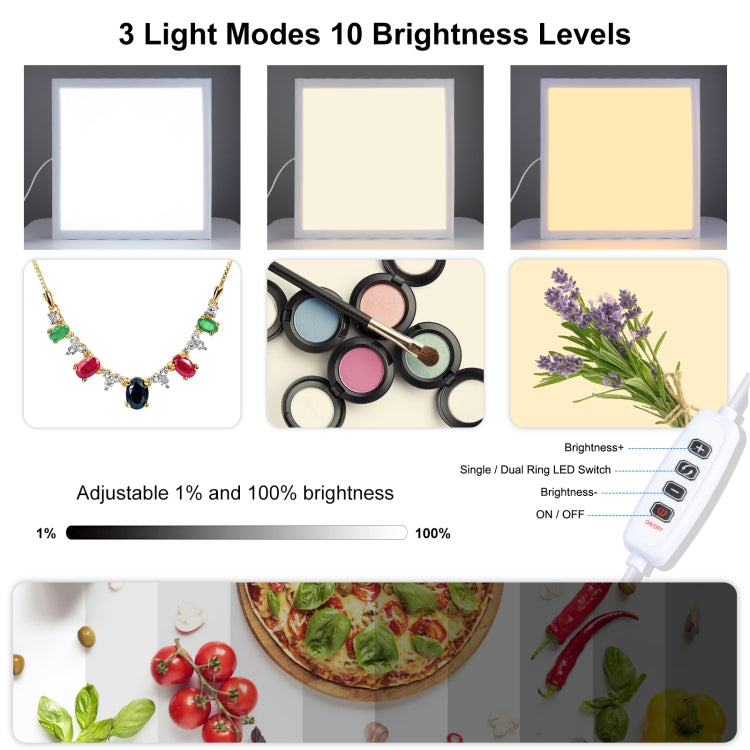 PULUZ 1000LM LED Acrylic No Polar Dimming Shadowless Light Pad with Switch for 40cm Photo Studio Box(UK Plug) - free shipping - PMC TechLife - Order now!