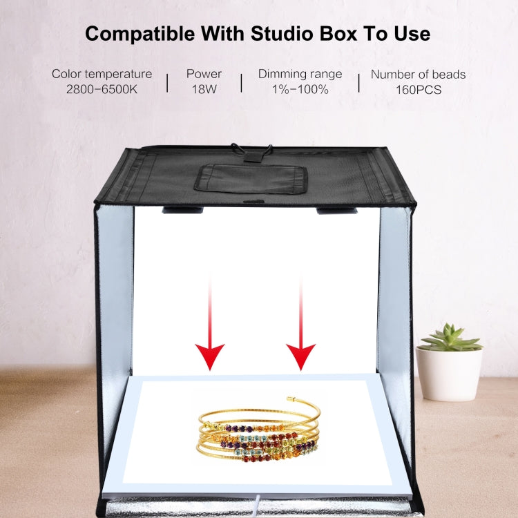 PULUZ 1000LM LED Acrylic No Polar Dimming Shadowless Light Pad with Switch for 40cm Photo Studio Box(UK Plug) - free shipping - PMC TechLife - Order now!