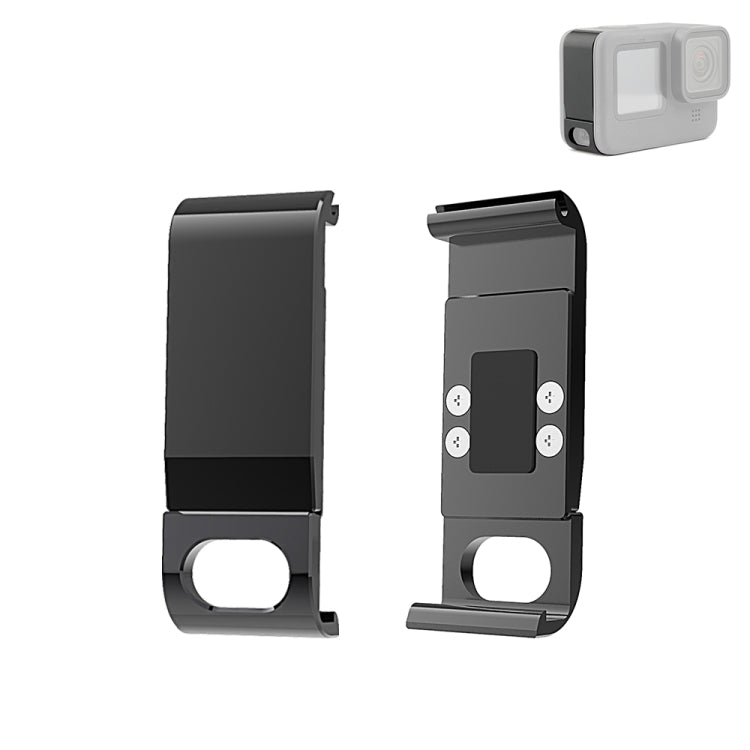 PULUZ Metal Battery Side Interface Cover for GoPro HERO13 Black /12 Black /11 Black /10 Black /9 Black(Black) - free shipping - PMC TechLife - Order now!