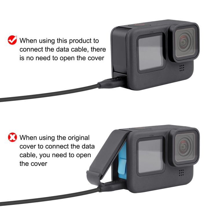PULUZ Metal Battery Side Interface Cover for GoPro HERO13 Black /12 Black /11 Black /10 Black /9 Black(Black) - free shipping - PMC TechLife - Order now!
