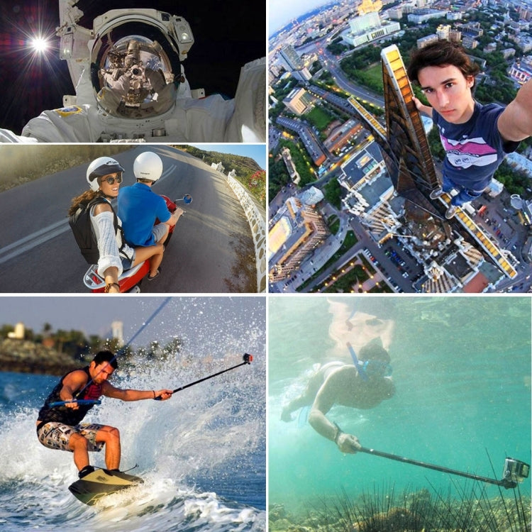 PULUZ Extendable Handheld Selfie Monopod for GoPro, Insta360, DJI and Other Action Cameras, Length: 22.5-80cm - Extendable Pole by PULUZ | Online Shopping South Africa | PMC TechLife | Buy Now Pay Later Mobicred
