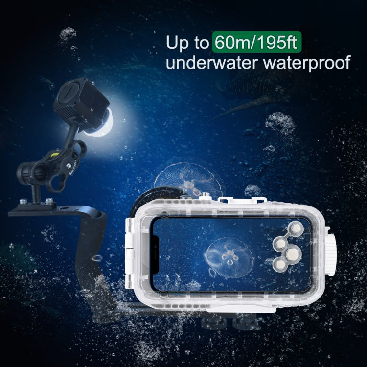 PULUZ 60m Underwater LED Photography Fill Light 7.4V/1100mAh Diving Light for GoPro, Insta360, DJI and Other Action Cameras(Black) - free shipping - PMC TechLife - Order now!