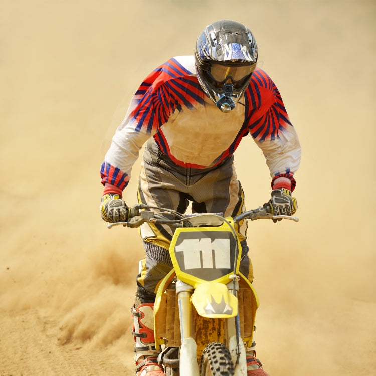 PULUZ Motorcycle Helmet Chin Strap Mount for GoPro, DJI Osmo Action and Other Action Cameras(Blue) - Helmet Mount by PULUZ | Online Shopping South Africa | PMC TechLife | Buy Now Pay Later Mobicred