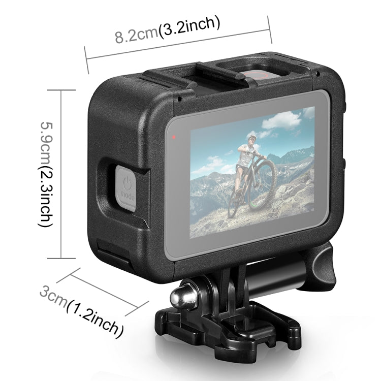 PULUZ Frame Expansion PA Cage with Side Interface Cover for GoPro HERO13 Black /12 Black /11 Black /10 Black /9 Black(Black) - Protective Frame by PULUZ | Online Shopping South Africa | PMC TechLife | Buy Now Pay Later Mobicred