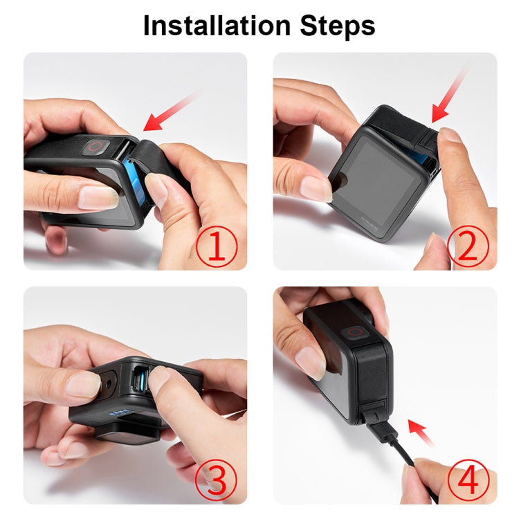 PULUZ Frame Expansion PA Cage with Side Interface Cover for GoPro HERO13 Black /12 Black /11 Black /10 Black /9 Black(Black) - Protective Frame by PULUZ | Online Shopping South Africa | PMC TechLife | Buy Now Pay Later Mobicred