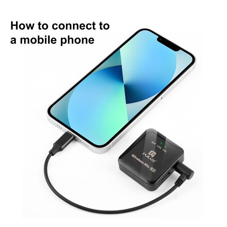 PULUZ 3.5mm TRS Male to 8 Pin Male Live Microphone Audio Adapter Cable for PU3153 / PU3154 (Black) - free shipping - PMC TechLife - Order now!