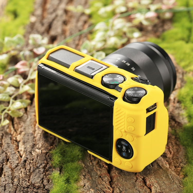 PULUZ Soft Silicone Protective Case for Canon EOS M3(Yellow) - Protective Case by PULUZ | Online Shopping South Africa | PMC TechLife | Buy Now Pay Later Mobicred