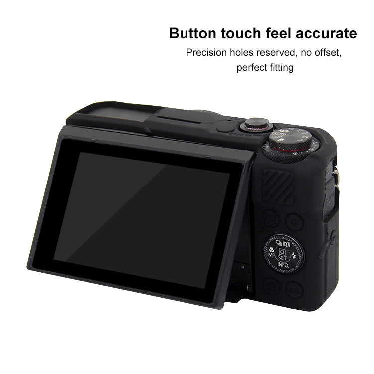 PULUZ Soft Silicone Protective Case for Canon EOS G7 X Mark II(Black) - Protective Case by PULUZ | Online Shopping South Africa | PMC TechLife | Buy Now Pay Later Mobicred