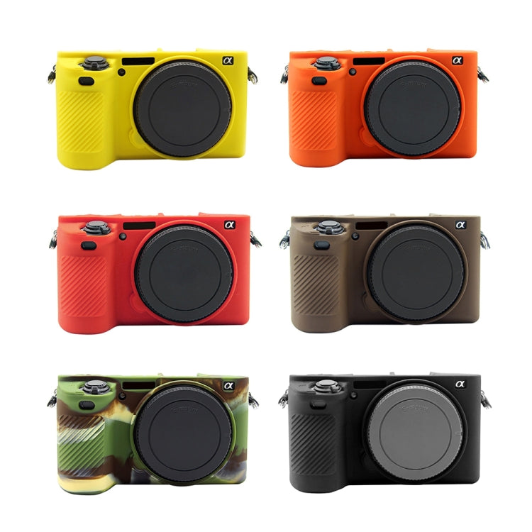 PULUZ Soft Silicone Protective Case for Sony ILCE-6500(Orange) - free shipping - PMC TechLife - Order now!