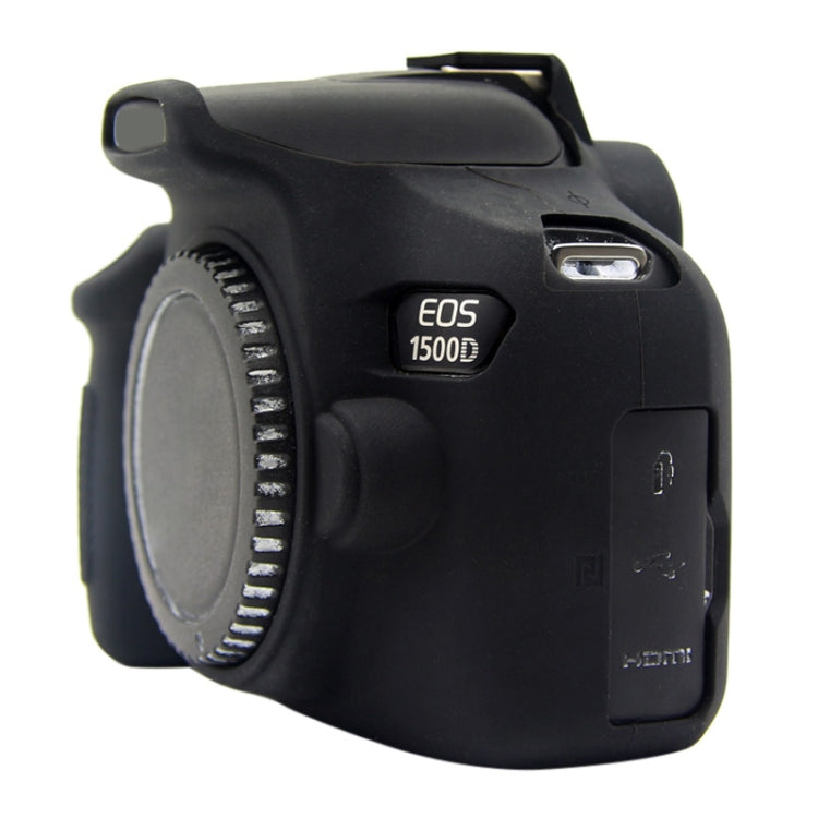 PULUZ Soft Silicone Protective Case for Canon EOS 1300D / 1500D(Black) - Protective Case by PULUZ | Online Shopping South Africa | PMC TechLife | Buy Now Pay Later Mobicred