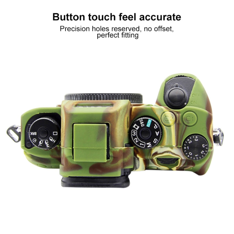 PULUZ Soft Silicone Protective Case for Sony A9 (ILCE-9) / A7 III/ A7R  III(Camouflage) - Protective Case by PULUZ | Online Shopping South Africa | PMC TechLife | Buy Now Pay Later Mobicred