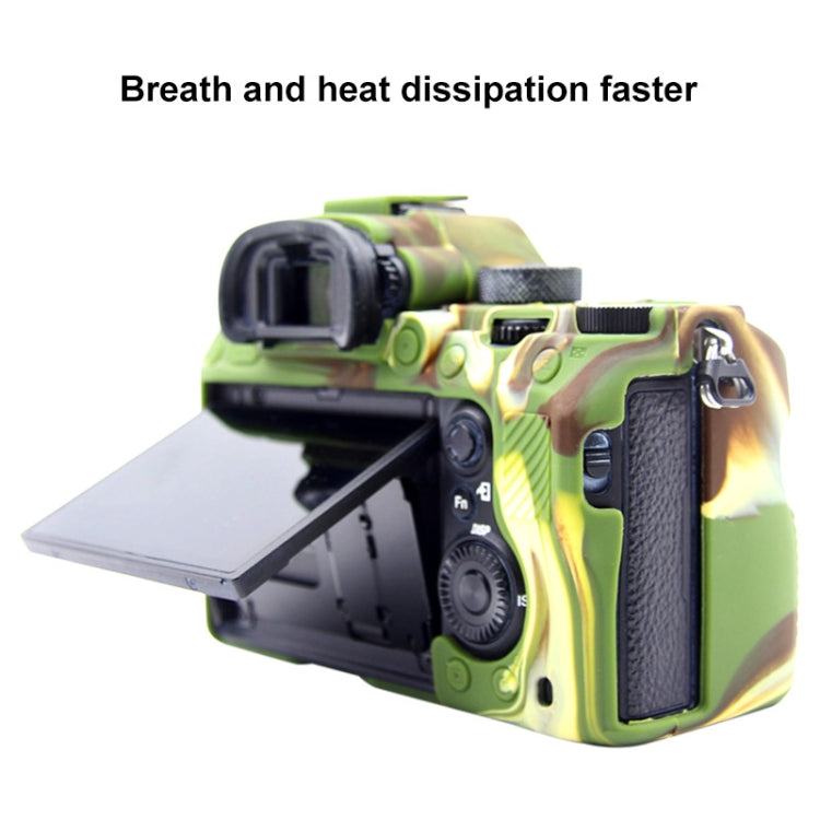 PULUZ Soft Silicone Protective Case for Sony A9 (ILCE-9) / A7 III/ A7R  III(Camouflage) - Protective Case by PULUZ | Online Shopping South Africa | PMC TechLife | Buy Now Pay Later Mobicred