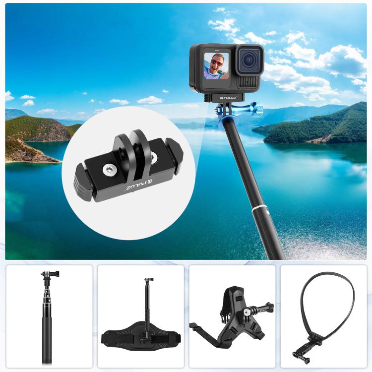 For GoPro HERO13 Black  PULUZ Magnetic Quick Release Base Mount (Black) - free shipping - PMC TechLife - Order now!