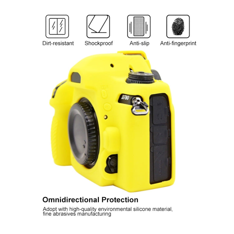 PULUZ Soft Silicone Protective Case for Nikon D780(Yellow) - free shipping - PMC TechLife - Order now!