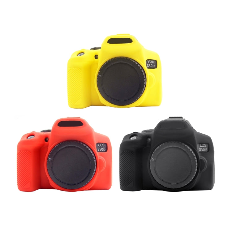 PULUZ Soft Silicone Protective Case for Canon EOS 850D(Yellow) - Protective Case by PULUZ | Online Shopping South Africa | PMC TechLife | Buy Now Pay Later Mobicred