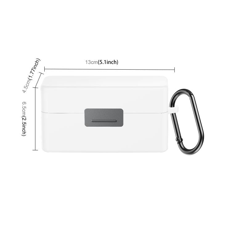 For DJI Mic 2 PULUZ Charging Case Silicone Scratch-proof Protective Cover (White) - free shipping - PMC TechLife - Order now!