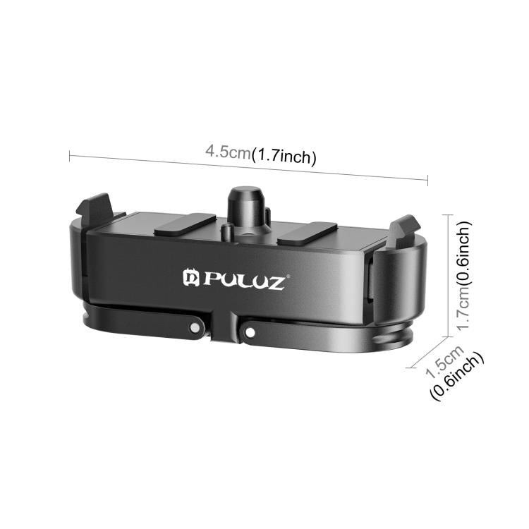 For GoPro HERO13 Black PULUZ Magnetic Quick Release Metal Base (Black) - free shipping - PMC TechLife - Order now!