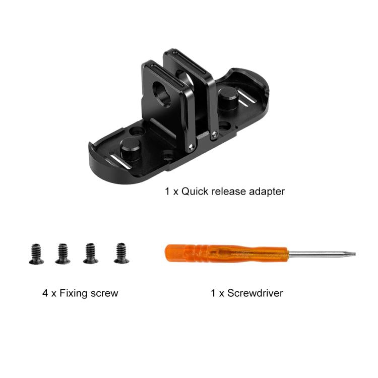 PULUZ Quick Release Magnetic Folding Base Adapter for GoPro HERO12 Black /11 Black /11 Black mini /10 Black /9 Black /8 Black / Max (Black) - Connection Mount by PULUZ | Online Shopping South Africa | PMc TechLife | Buy Now Pay Later Mobicred
