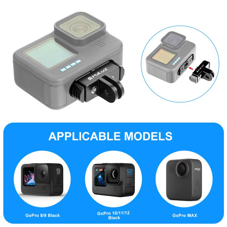 PULUZ Quick Release Magnetic Folding Finger Base Mount for GoPro HERO12 Black /11 Black /11 Black mini /10 Black /9 Black /8 Black / Max (Black) - free shipping - PMc TechLife - Order now!