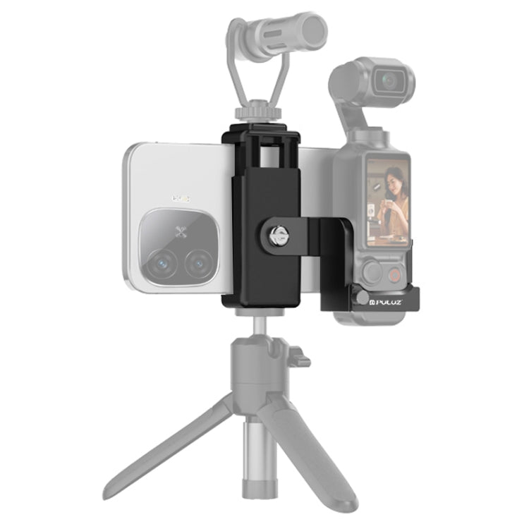 For DJI OSMO Pocket 3 PULUZ Protective Frame Expansion Phone Clamp Adapter Bracket (Black) - free shipping - PMC TechLife - Order now!