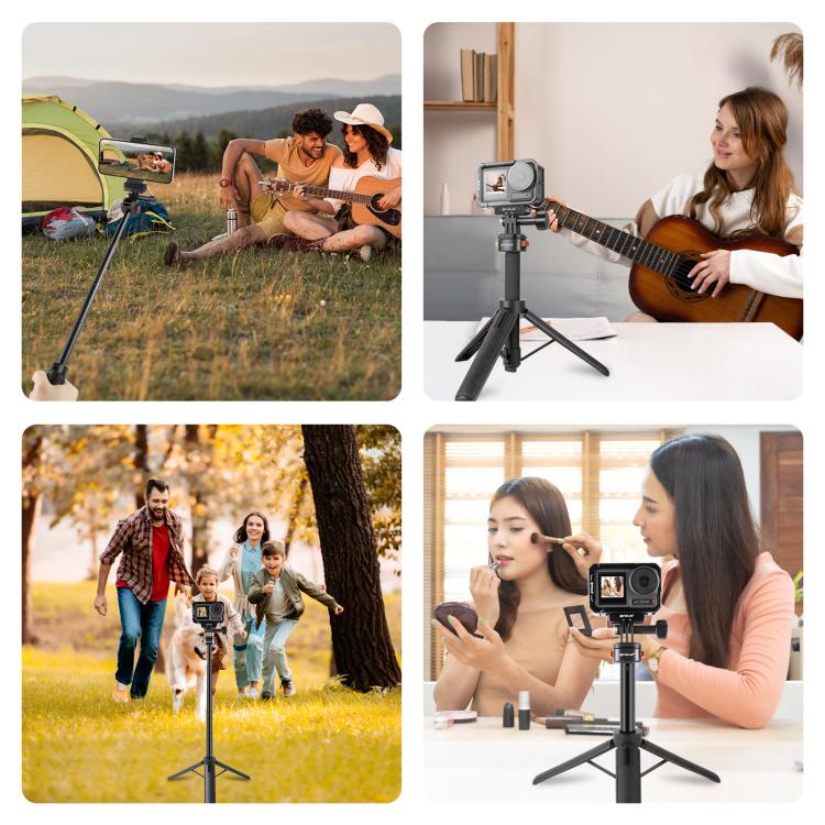 PULUZ Mini Magnetic Quick Release Selfie Stick Tripod (Black) - free shipping - PMC TechLife - Order now!