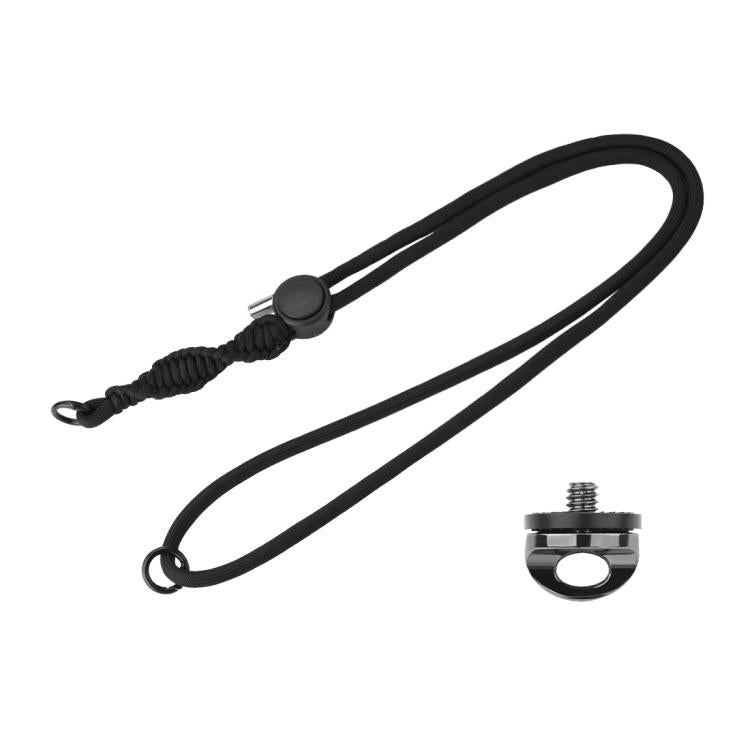 PULUZ Sports Camera Lanyard Long Adjustable Anti-lost Rope for DJI OSMO Pocket 3 / Insta360 X5 (Black) - free shipping - PMC TechLife - Order now!