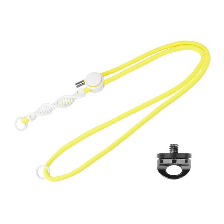 PULUZ Sports Camera Lanyard Long Adjustable Anti-lost Rope for DJI OSMO Pocket 3 / Insta360 X5 (Yellow) - free shipping - PMC TechLife - Order now!