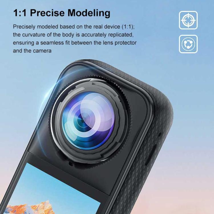 For Insta360 X5 PULUZ Standard Rotation PC Lens Guard  Protective Cover (Transparent) - free shipping - PMC TechLife - Order now!