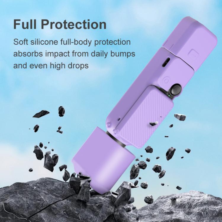 For DJI OSMO Pocket 3 PULUZ 6 in 1 Body Lens Handle Screen Mic Silicone TPU Cover (Black) - free shipping - PMC TechLife - Order now!