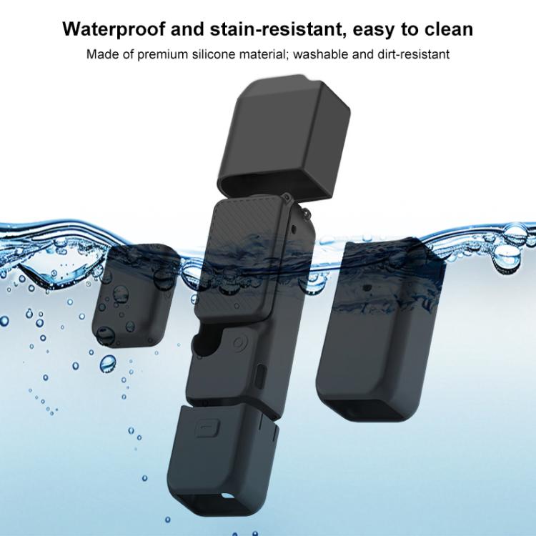 For DJI OSMO Pocket 3 PULUZ 6 in 1 Body Lens Handle Screen Mic Silicone TPU Cover (Yellow) - free shipping - PMC TechLife - Order now!