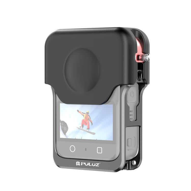 For DJI Osmo 360 PULUZ Aluminum Alloy Protective Cage Expansion Frame with Lens Cover (Black) - free shipping - PMC TechLife - Order now!