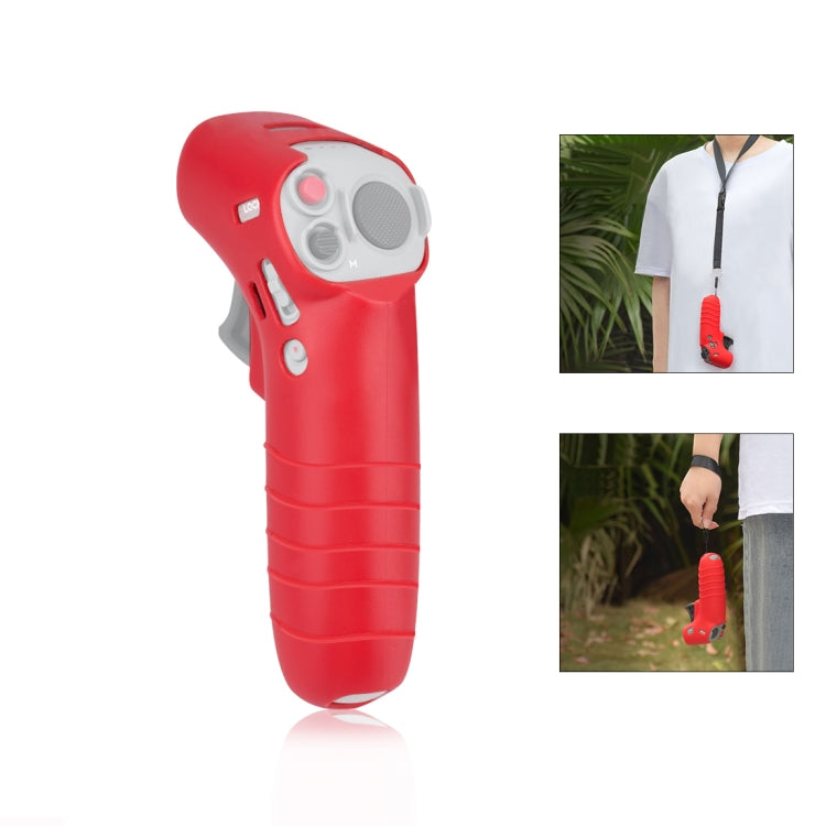 For DJI RC Motion 2 / DJI Avata / FPV Rocker PULUZ Silicone Protective Case with Neck Strap(Red) - Cases & Bags by PULUZ | Online Shopping South Africa | PMC TechLife | Buy Now Pay Later Mobicred