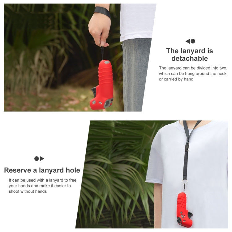 For DJI RC Motion 2 / DJI Avata / FPV Rocker PULUZ Silicone Protective Case with Neck Strap(Red) - Cases & Bags by PULUZ | Online Shopping South Africa | PMC TechLife | Buy Now Pay Later Mobicred