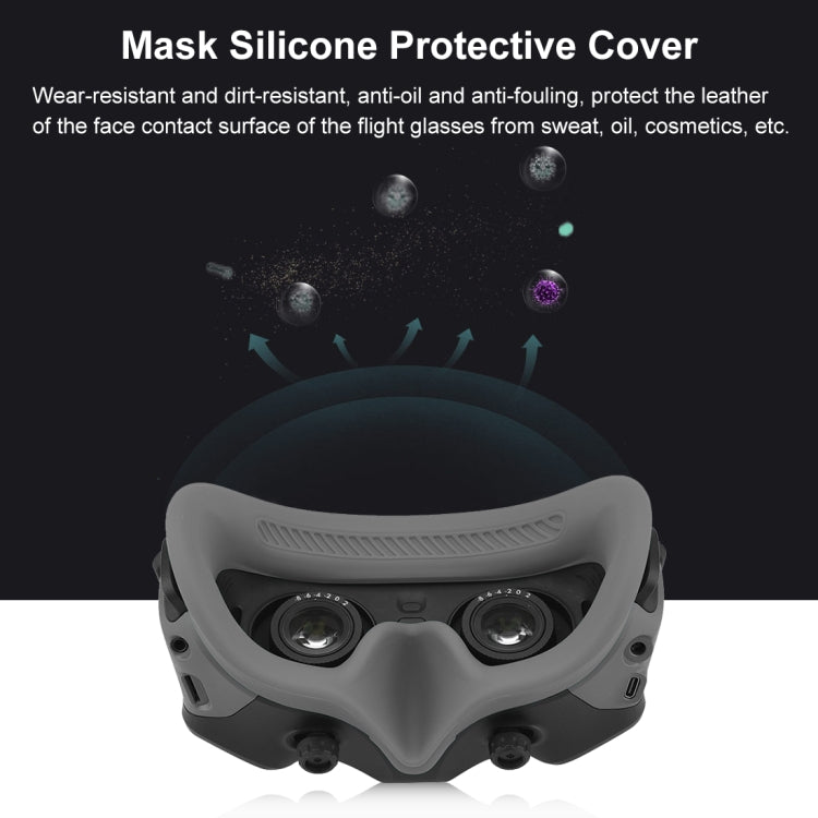 For DJI Avata Goggles 2 PULUZ Flying Eye Mask Silicone Protective Case (Grey) - Cases & Bags by PULUZ | Online Shopping South Africa | PMC TechLife | Buy Now Pay Later Mobicred