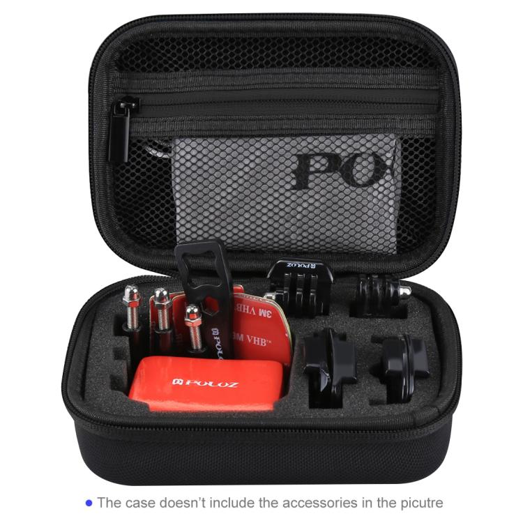 PULUZ Waterproof Carrying and Travel Case for GoPro, DJI Osmo Action and other Sport Cameras Accessories, Small Size: 16cm x 12cm x 7cm(Black) - Carry Cases by PULUZ | Online Shopping South Africa | PMC TechLife | Buy Now Pay Later Mobicred